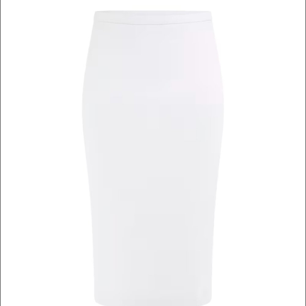 White Pencil Skirt Marciano Size Medium NWT - Picture 3 of 7